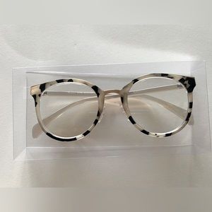 COPY - E Specs Blue Round Light Readers Tortoise beige +2.00